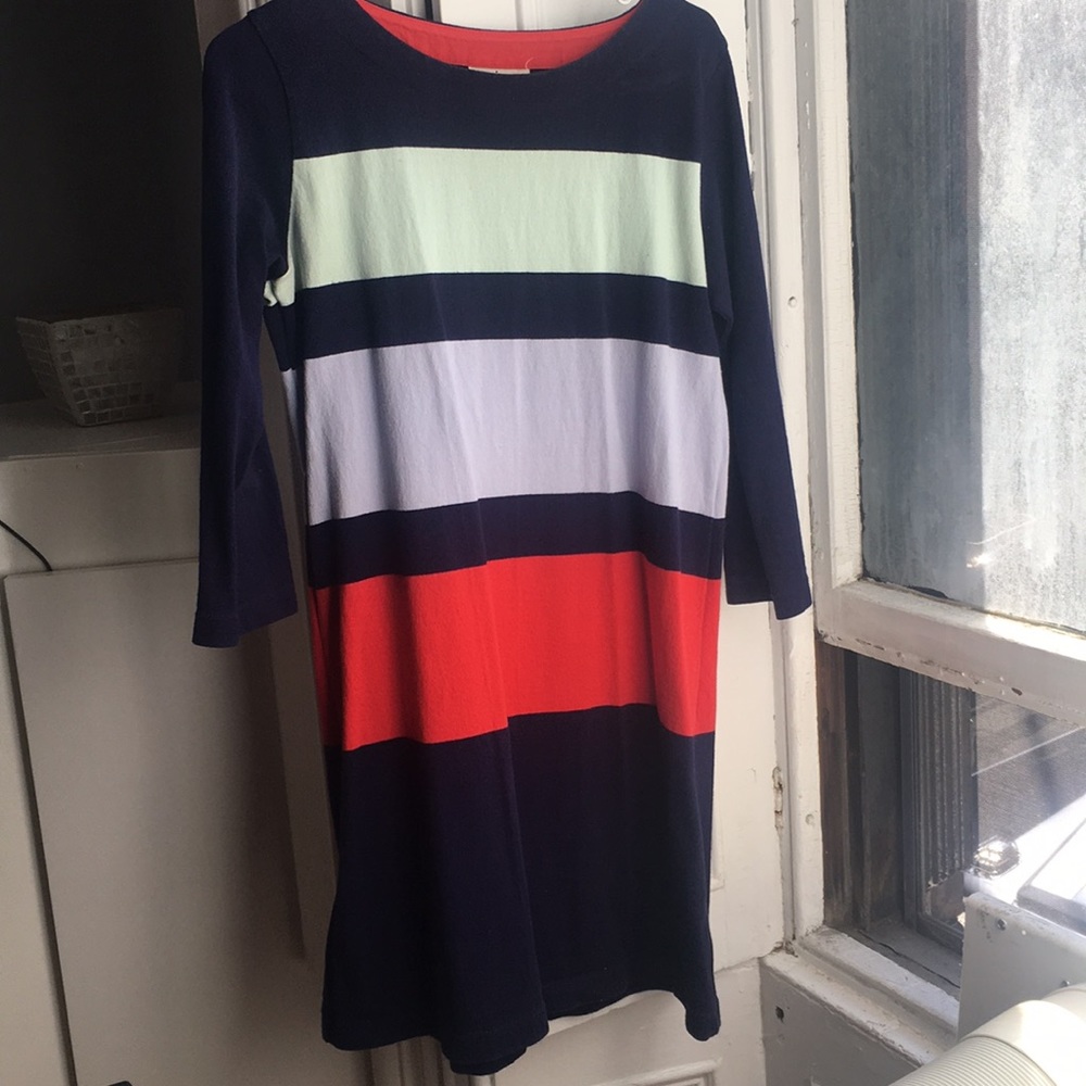 Fun Anthropologie Sweatshirt Dress, with Stripes